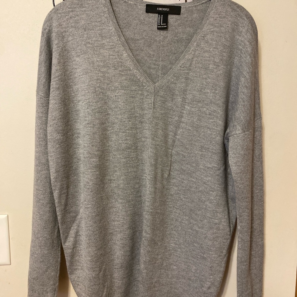 Gray Forever 21 Women Sweater